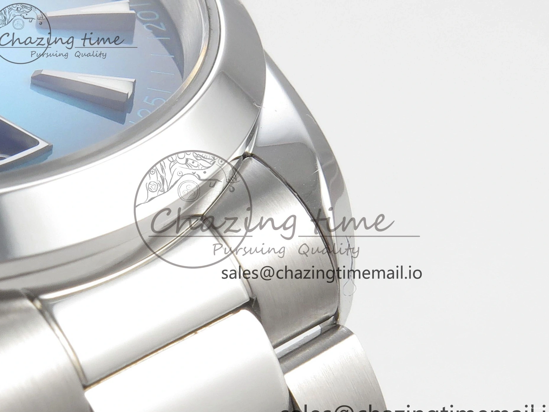 0102 Efficient Seamaster 150M SS VSF 1:1 Best Edition Turquoise Blue Dial on SS Bracelet A8900 Super Clone 7661